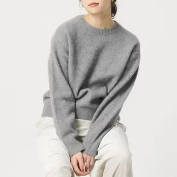 [ 새상품 ] beauty&youth 폭스 캐시미어 블렌드 크루넥 니트