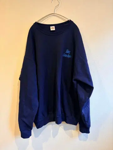 다나카 셴 x 프룻 오브 더 룸 콜라보 맨투맨 네이비 레어