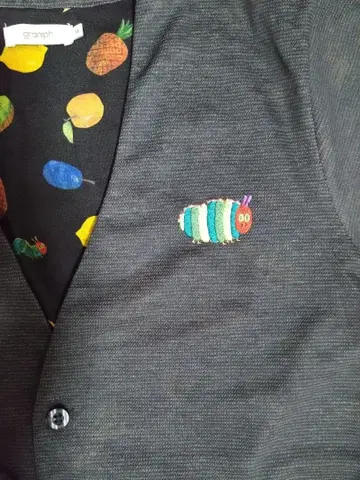 graniph 배고픈 애벌레 가디건 M