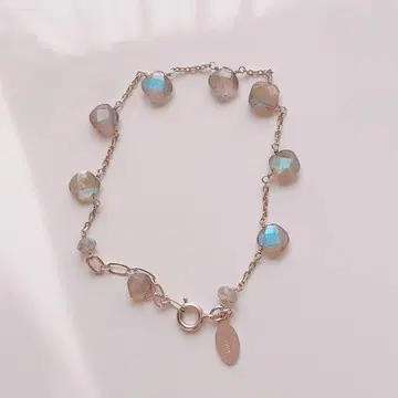 아가트 래브라도 라이트 실버 팔찌 새상품급