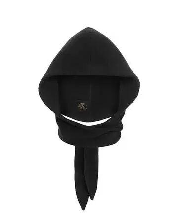 이아파피요네 Vanity nap FLEECE HEAD SCARF 블랙