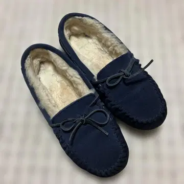 emu 네이비 스웨이드 모카신 신발 25cm