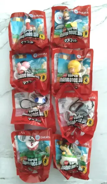 [ 익명 배송 ] 산토리 DAKARA 슈퍼 마리오 스트랩 8개 세트