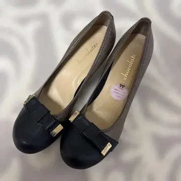 [ 새상품 ] 슈 판타지 바이컬러 리본 펌프스 25cm