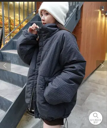 kastane 체크 충전솜 리버서블 아우터