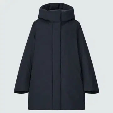 유니클로 하이브리드 다운 숏코트 새상품급 S 439711 블랙