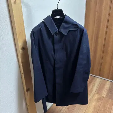 매킨토시 다누운 스텐카라 코트 네이비 무릎 기장 남성용