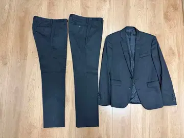 남성용 스트라이프 비즈니스 정장 (팬츠 2개 포함)