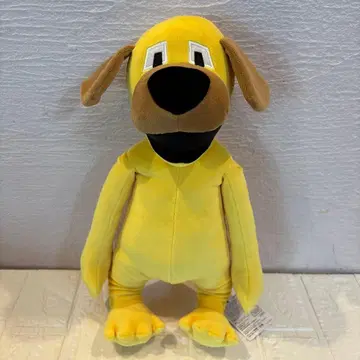 휴먼 폴 플랫 버디 BIG 봉제 인형 노란색 강아지