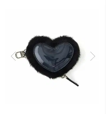 ajew glow HEART pouch / black