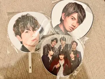 [ 새상품 미사용 ] 코우치 유고 단체 부채 3개 세트