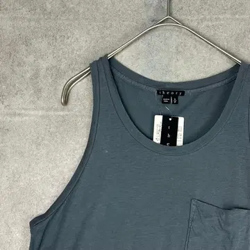 [ 택 포함] theory ( S/P ) 투톤 탱크탑 포켓 부착