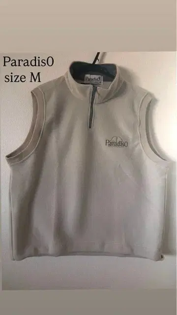 Paradiso 슬리브리스 하프 지퍼 스웨터 M