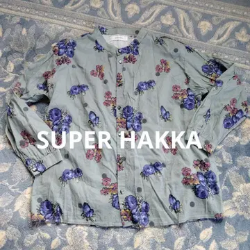 SUPER HAKKA 플라워 프린트 긴팔 셔츠