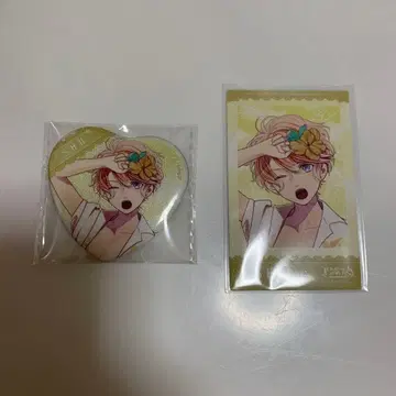 디어라바 사카마키 슈 하트 캔뱃지 폴라풍 카드