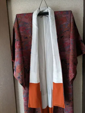 코몬 기모노 꽃무늬 빨간색 계열 블루 계열