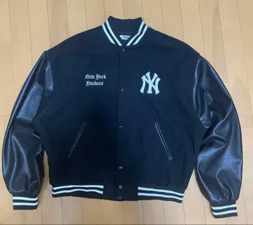 New York Yankees 바시티 자켓 블랙