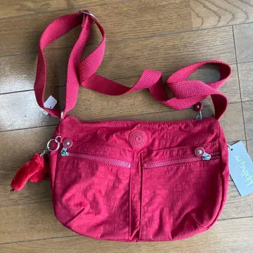 Kipling 레드 숄더백 몽키 포함