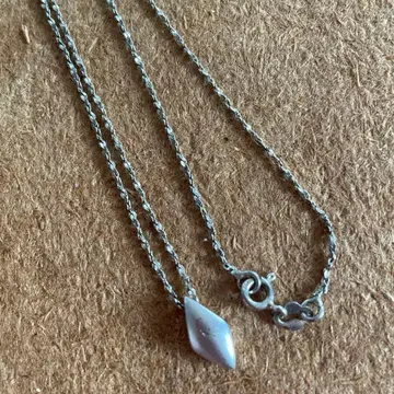 실버 925 다이아몬드형 펜던트 목걸이