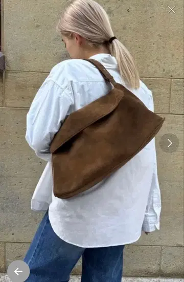 CANAL JEAN diggity 스웨이드 플랩 숄더백