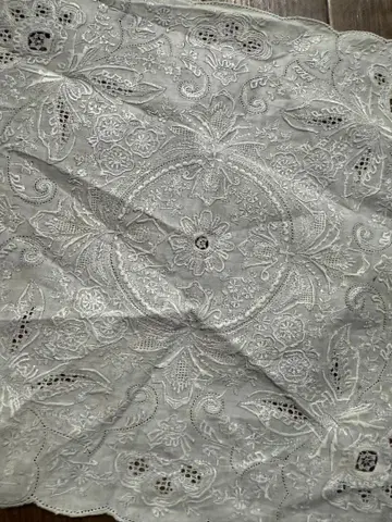 새상품급 레어 스와토우 손수건 수제 자수 손수건