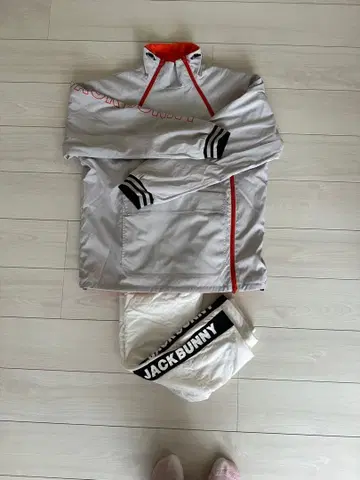 잭 버니 골프 자켓 그레이/오렌지