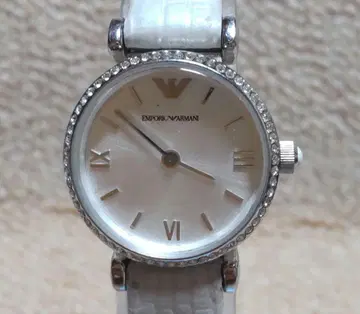 [ 작동품 ] EMPORIO ARMANI 여성용 손목시계 쿼츠 실버