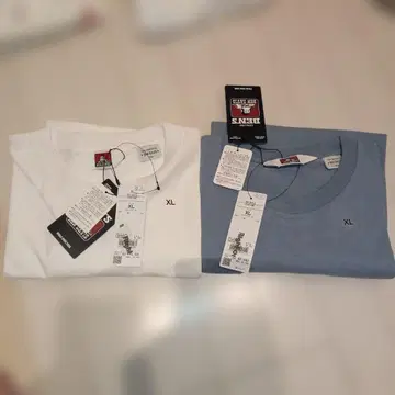 BEN DAVIS 티셔츠 XL 화이트 블루 세트