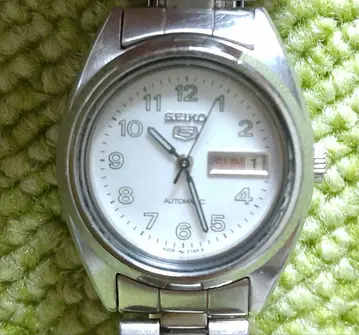 [ 작동품 ] SEIKO 5 여성용 손목시계 자동 와인딩 실버 컬러