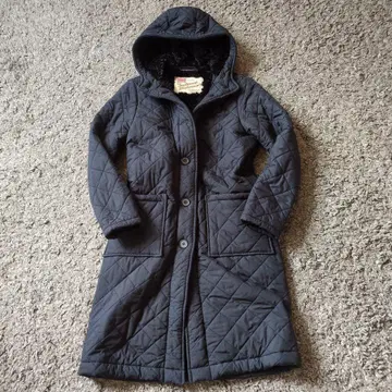 새상품급 트래디셔널 웨더 후드 부착 보아 롱 자켓 36