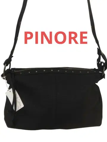 미사용품 PINORE 피노레 스터드 숄더백 블랙 Y2K