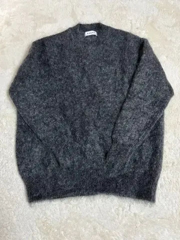 사쿠라 SACRA 모헤어 니트 스웨터 그레이