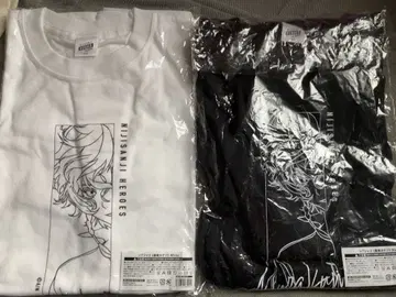 무라쿠모 카게츠 바닷가 T셔츠 화이트 블랙 2장