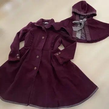 axes femme 와인 레드 롱 코트