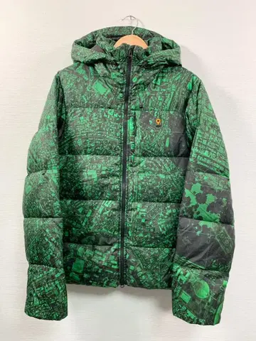 [NITRAID] 리얼 시티 나이트 비전 올 패턴 다운 자켓 L