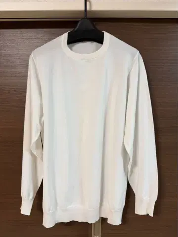 TEATORA CARTRIDGE KNIT CREW 18G-White