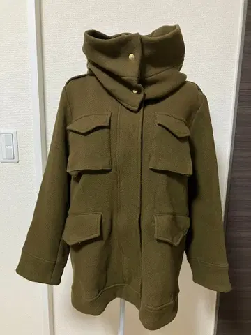 최근 모델 KAON 카온 밀리터리 후데트 숏코트 사이즈 1