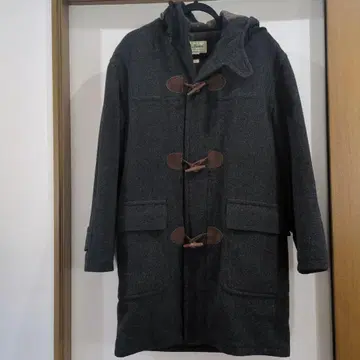 L.L.Bean 남성용 그레이 더플 코트