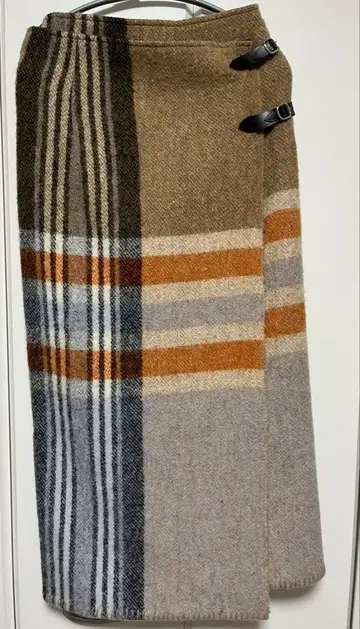 FILL THE BILL  담요 랩스커트 울