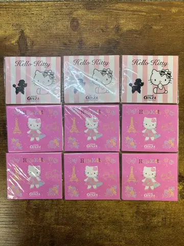 Sanrio 헬로키티 니시긴자 메모장 9개 세트 새상품 미개봉 2005