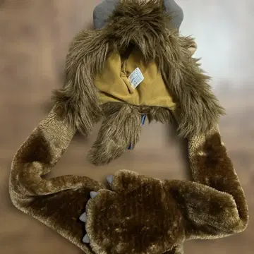 도쿄 디즈니 리조트 한정판 미녀와 야수 야수 팬캡 머플러