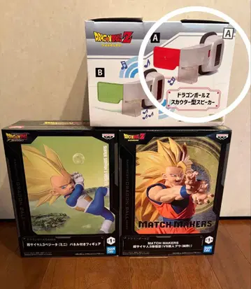 드래곤볼 피규어 2점 스카우터형 스피커 세트