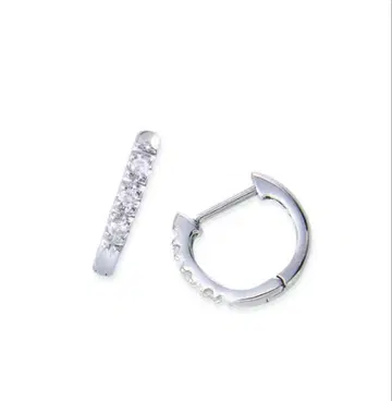 [발송은 1/5 이후] 쥬얼리 츠츠미 다이아 후프 귀걸이 플라티나