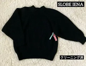 슬로브 이에나 SLOBE IENA 돌먼 니트 울 블랙