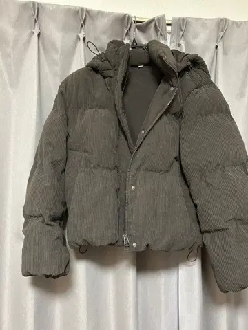 GU 히트 패디드 코듀로이 블루종