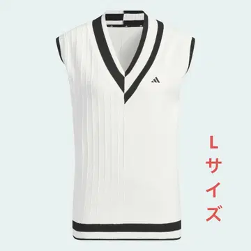 아디다스 adidas 골프 V넥 베스트 여성용 베스트 화이트
