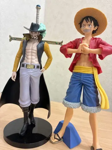 2체 원피스 미호크 루피 피규어