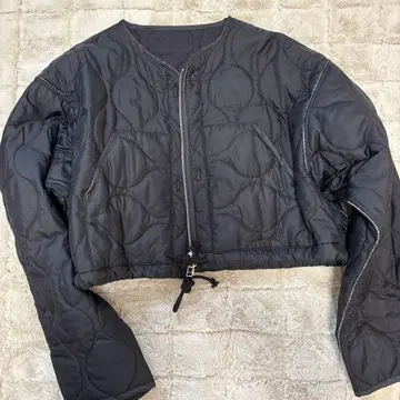 kastane 블랙 퀼팅 자켓