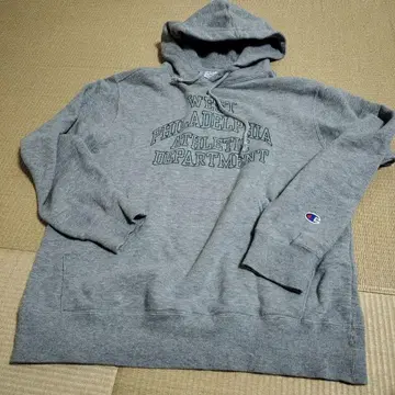 Champion 그레이 후드티 M 사이즈