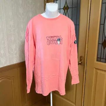 시나코바 핑크 긴팔 티셔츠